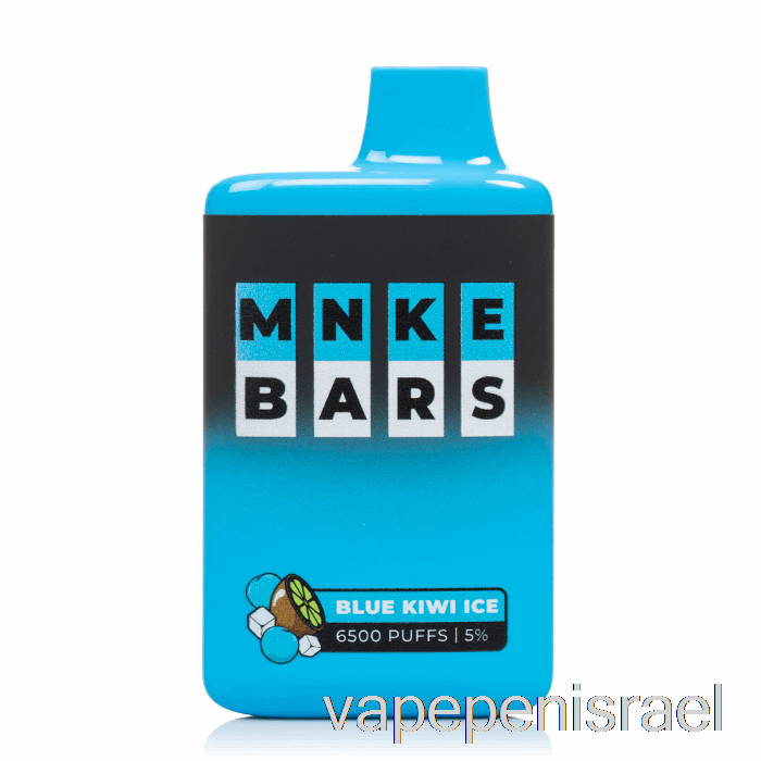 חד פעמי Vape Israel Mnke Bars 6500 חד פעמי קיווי כחול קרח